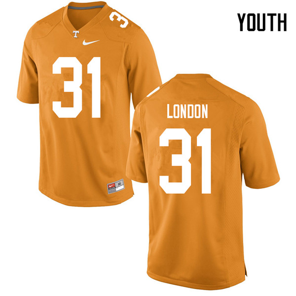 Youth #31 Madre London Tennessee Volunteers College Football Jerseys Sale-Orange